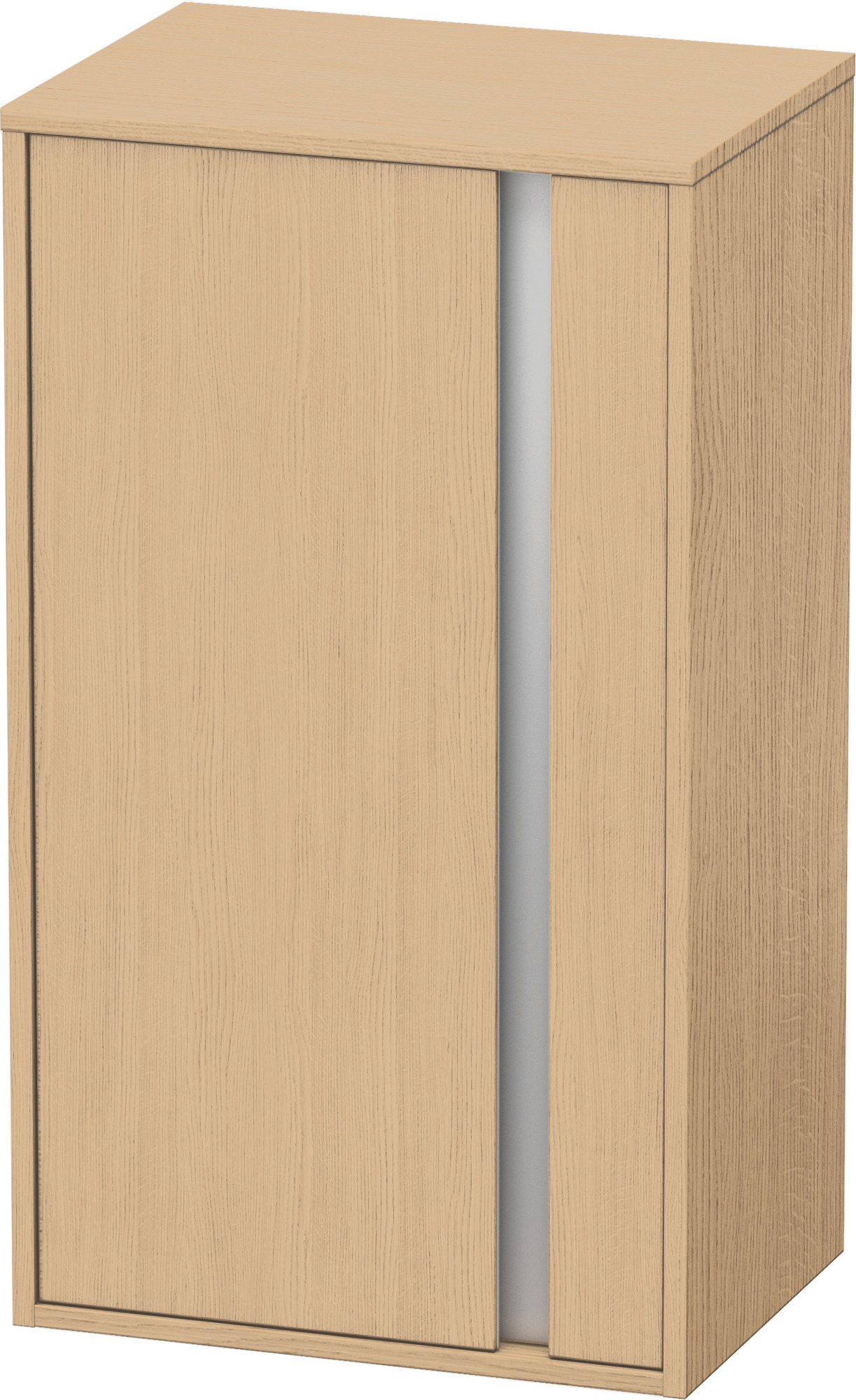 Duravit Halbhochschrank Ketho 360x500x880mm 1 Tür, TA links, Eiche Natur