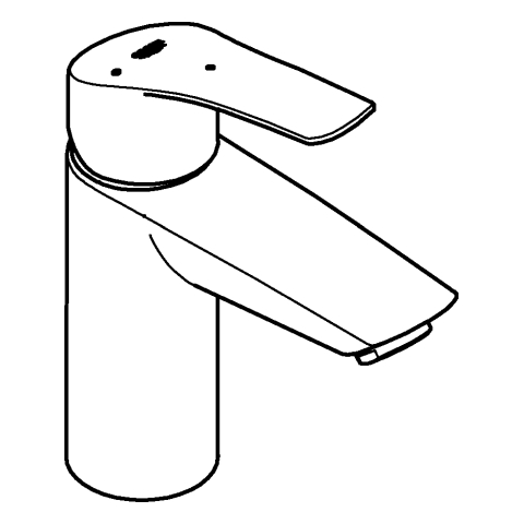 GROHE EH-WT-Batterie Eurosmart 24192_3 S-Size Mittelstellung kalt C2C chrom