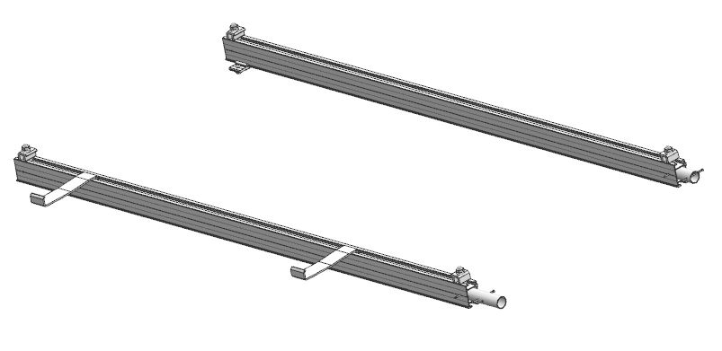 Remeha Basismontageset C 250 H für 1 Kollektor waagerecht Remeha Basismontageset C 250 H für 1 Kollektor waagerecht
