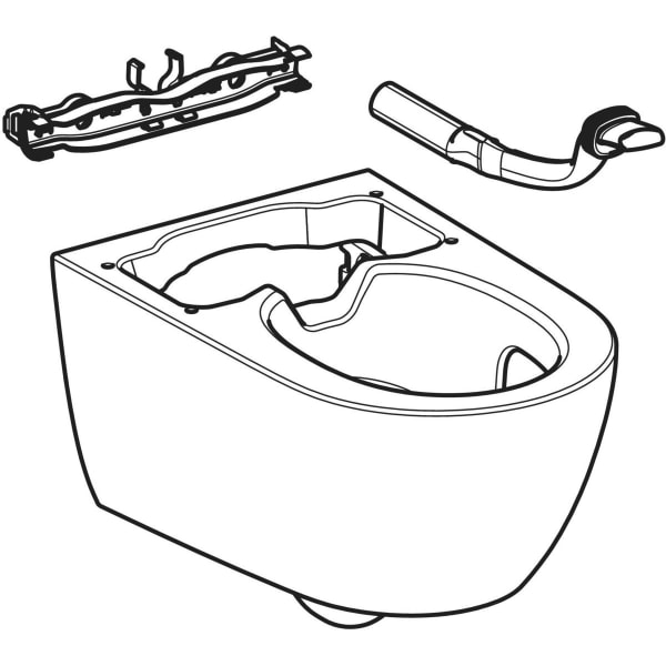 Geberit WC-Keramik f. Geberit AquaClean Alba weiß
