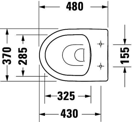 DU Stand-WC Duravit No.1,480mm,Weiß, rimless, TS, Abg.waagrecht, var.Zul.