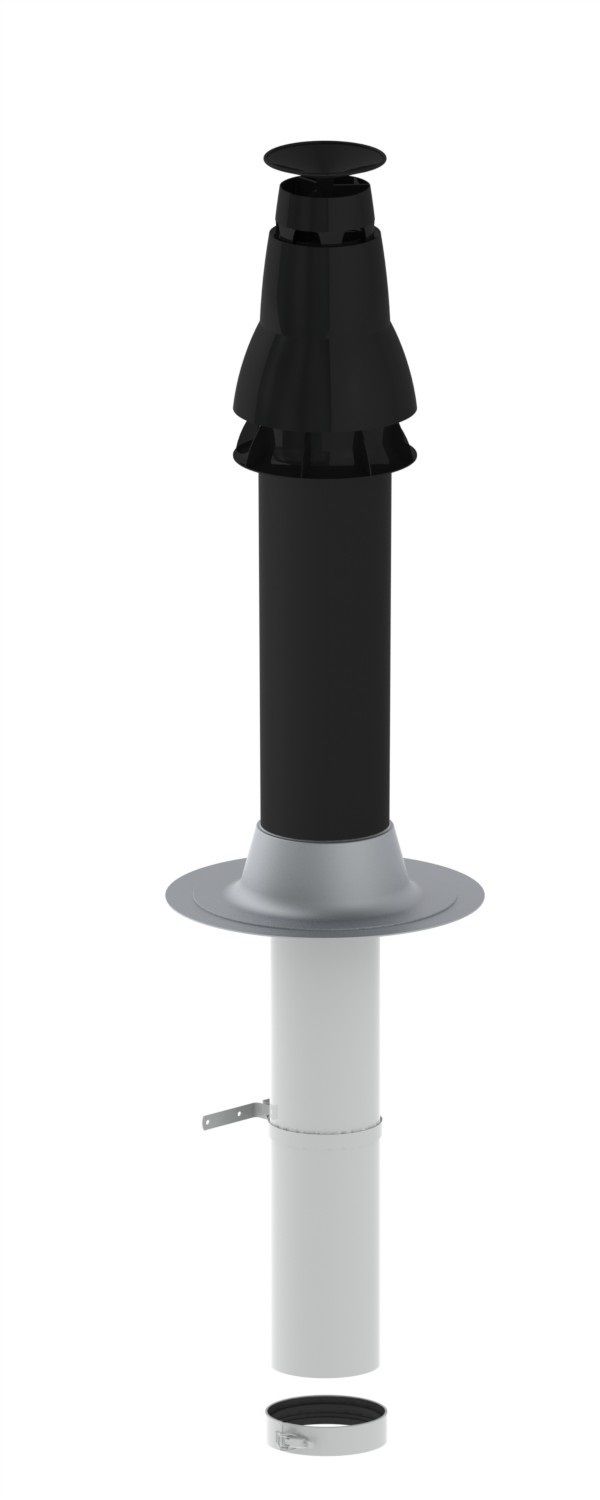 Remeha PPS-Grundbausatz RUD1 DN 100/150, Flachdach, anthrazit