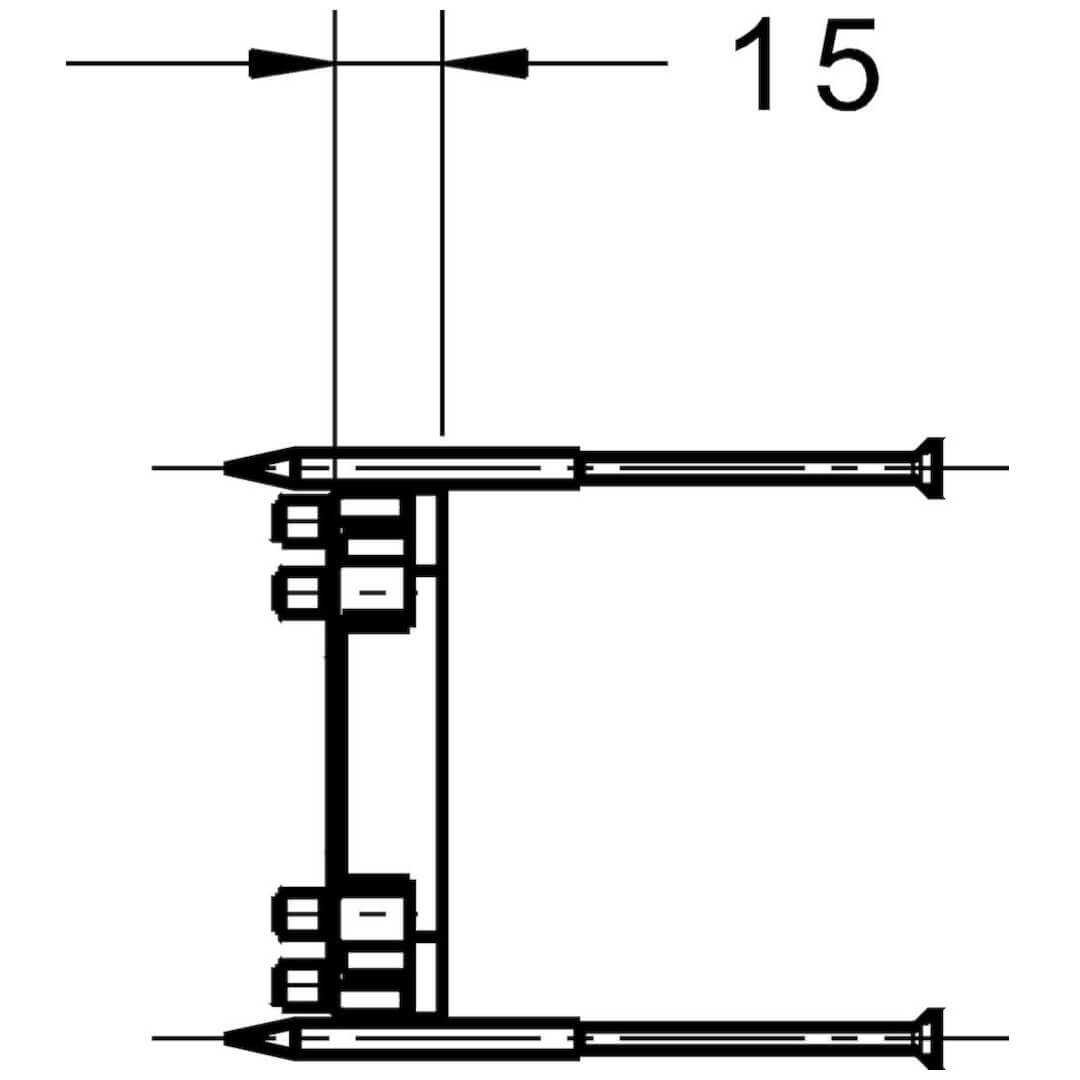 UP-Verlängerung 15mm passend zu Hansa Blue Box Ref.-Nr. 59914182