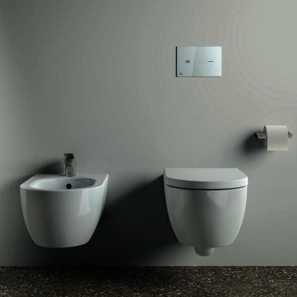 IS Wandtiefspül-WC Blend Curve AquaBlade 360x545x340mm Weiß m.IdealPlus