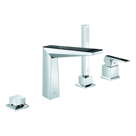GROHE 4L-Wannenkomb. Allure Brilliant PC 29527 Griff VN-Caesarstone chrom