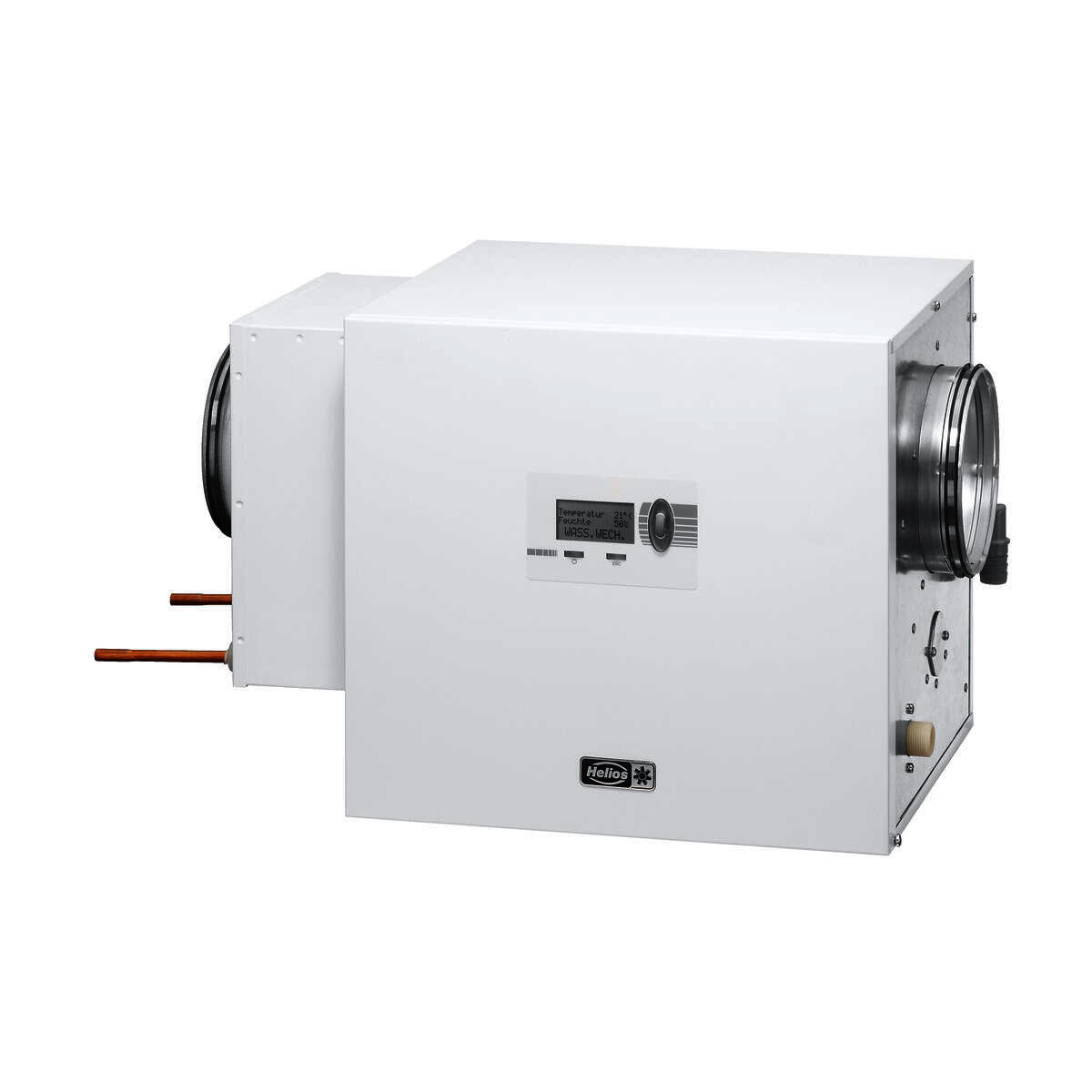 Helios KWL HB 500 WW R Hygrobox Zuluft rechts, WW-Vorheizung 500 cm/h Helios KWL HB 500 WW R Hygrobox Zuluft rechts, WW-Vorheizung 500 cm/h