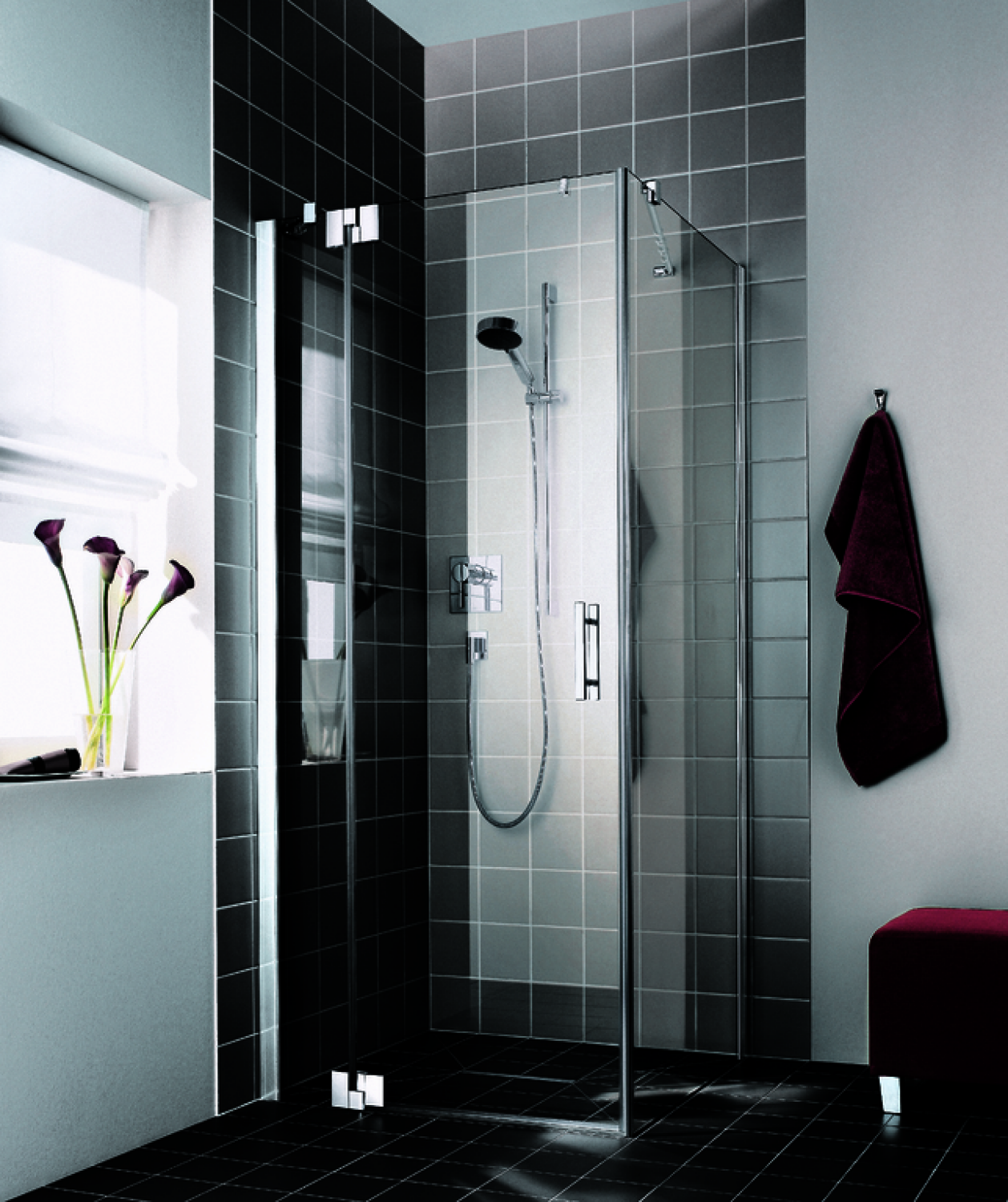 KR Kermi Pendeltür Filia XP 1WR 1400x 1850 BV: 1375-1400 SIHG ESG klar