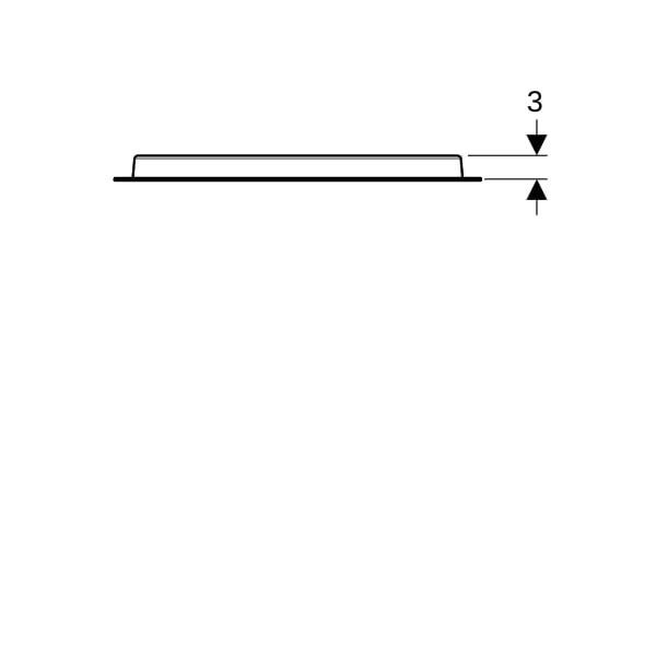 Geberit Option Oval Lichtspiegel, ind. Bel. 60x80x3,1cm