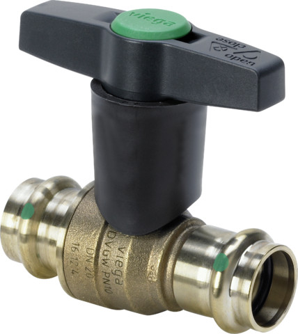 Viega Kugelhahn mit SC Easytop 2275CO in 28mm Siliziumbronze
