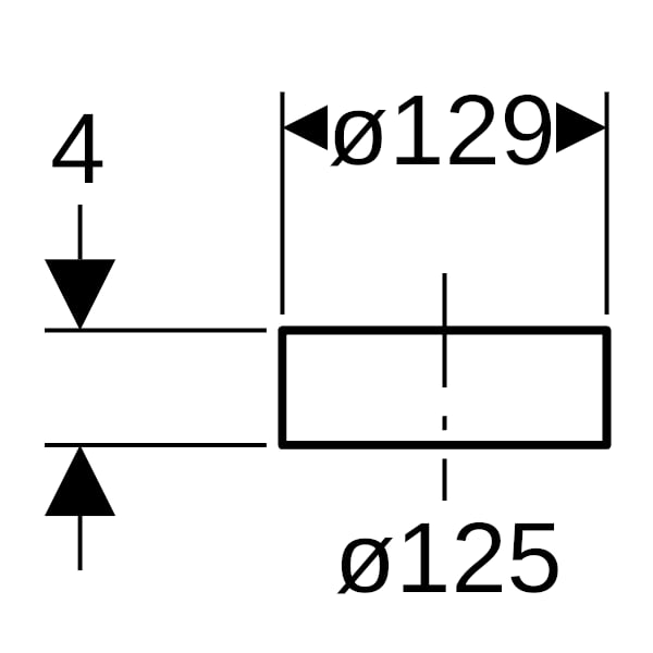 Geberit PE Schutzkappe für Rohrende d125