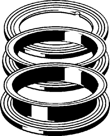 Viega Profildichtung 6961.95 in 116 x 15mm, Gummi/schwarz