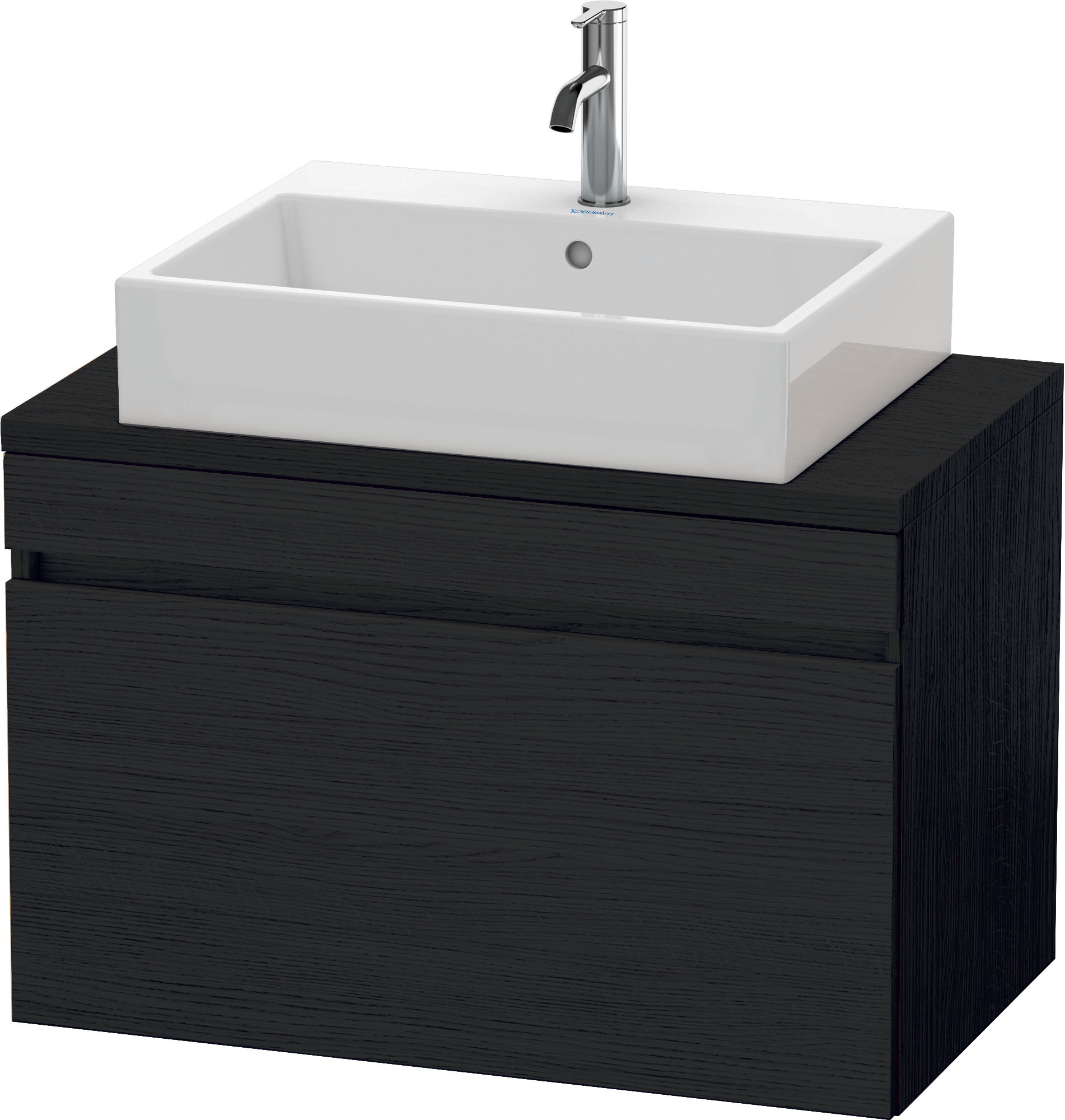 Duravit WTU DuraStyle f. Konsole 512x800x478 1 Auszug, Eiche Schwarz