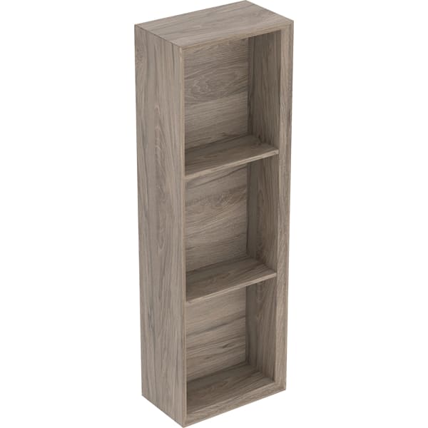 Geberit Regal rechteckig 22,5x70x13,2cm, Nussbaum hickory