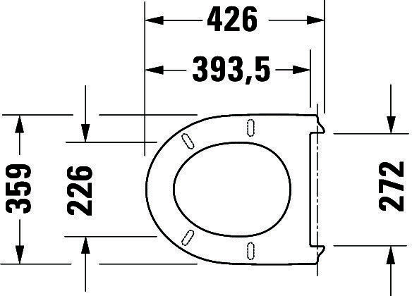 DU WC-Sitz Duravit No.1 Compact Weiß,mit Absenka.,Scharnier EDST