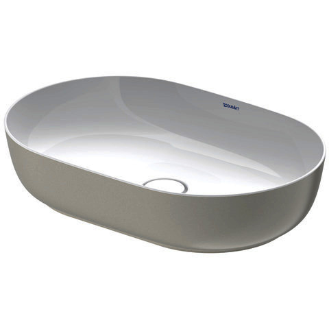 DU Aufsatzbecken Luv 600mm o.ÜL, o.HLB, grau seidenmatt, WG