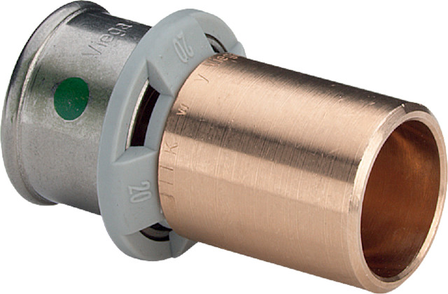 Viega Einsteckstück Sanfix P 2113 in 25 x 22mm Rotguss