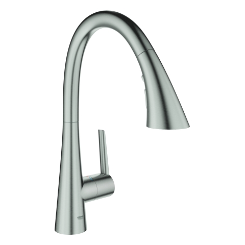 GROHE EH-Spültischbatterie Zedra 32294_2 C-Ausl. azb. 3-Strahl-Spülbr. supersteel