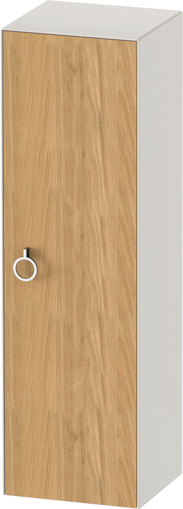 Duravit Halbhochschrank White Tulip,m.Griff TA r,1320x400x360,Eiche N.M./N.Weiß Sdm