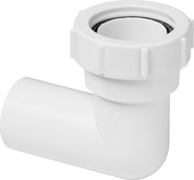 Viega Baugr. Abgangsbogen 7985.2-881 in 40x40mm Kunststoff weiß
