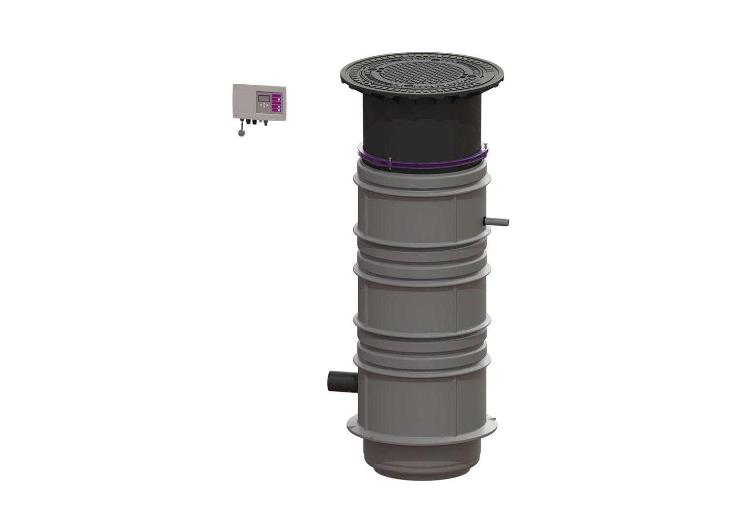 KESSEL-Pumpstation Aquapump Medium Duo, GTF 1200, 1800-2250 mm, Klasse B