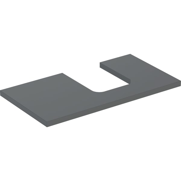 Geberit ONE WT-Pl. Aus re für AWT Schalenform 90x3x47cm, lava matt