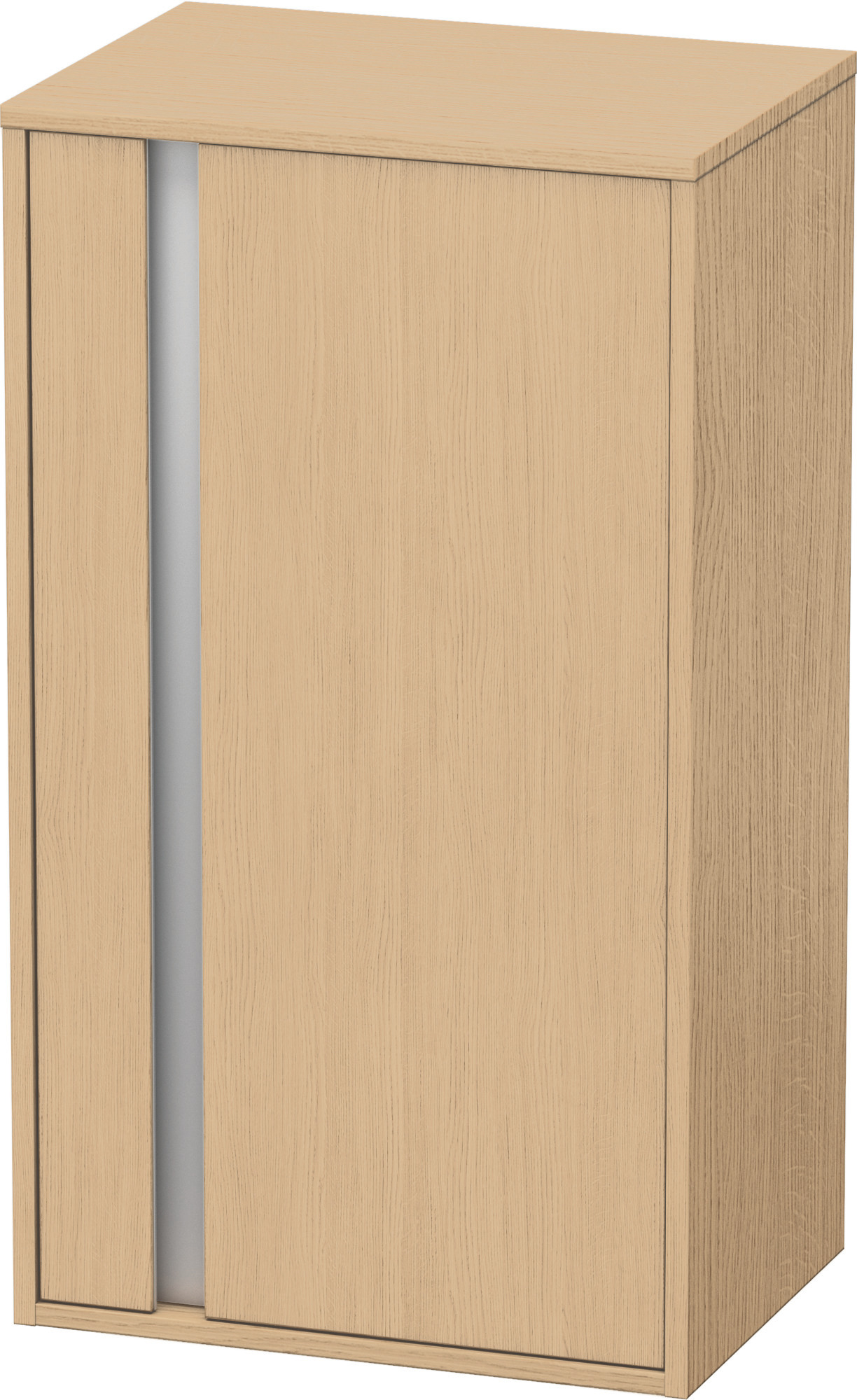 Duravit Halbhochschrank Ketho 360x500x880mm 1 Tür, TA rechts, Eiche Natur