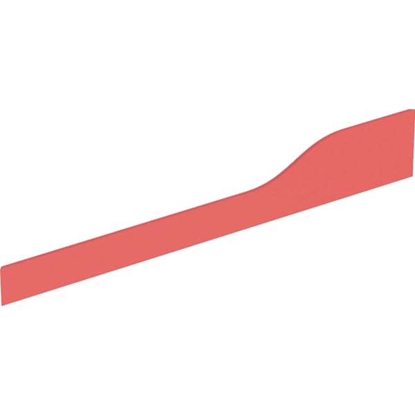 Geberit Bambini Dekorblende, Front für 4 WT-Arm., tieferes Becken li, rot Geberit Bambini Dekorblende, Front für 4 WT-Arm., tieferes Becken li, rot