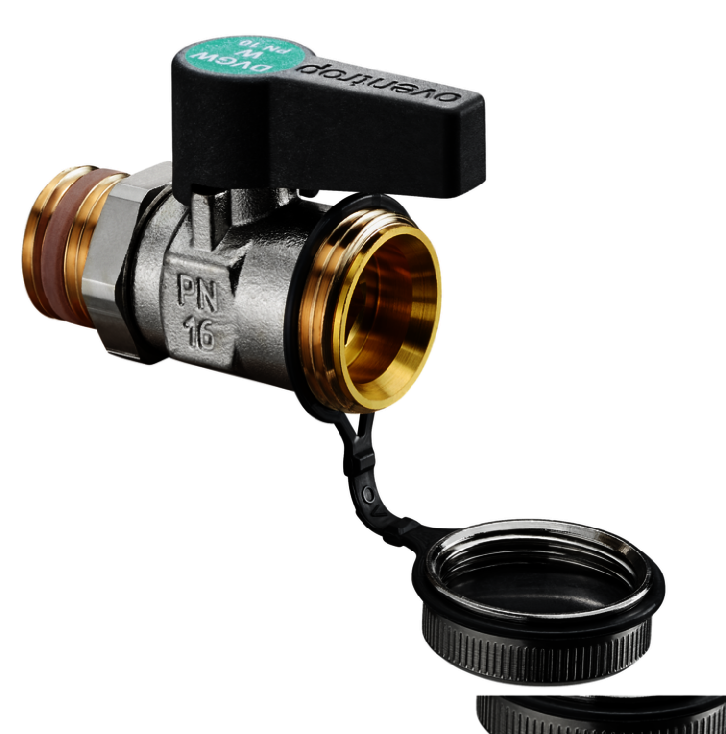OVENTROP-Kugelhahn "Optiflex" DN15, 1/2" AG für Trinkwasser