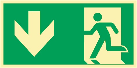 Rettungszeichen DIN EN ISO 7010 L297xB14 8mm Notausgang Querf./m.Figur Folie Rettungszeichen DIN EN ISO 7010 L297xB14 8mm Notausgang Querf./m.Figur Folie