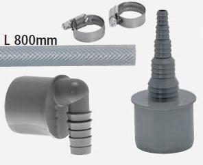 airfit Kondensat-Set bestehend aus: Schlauchwinkel DN 50,