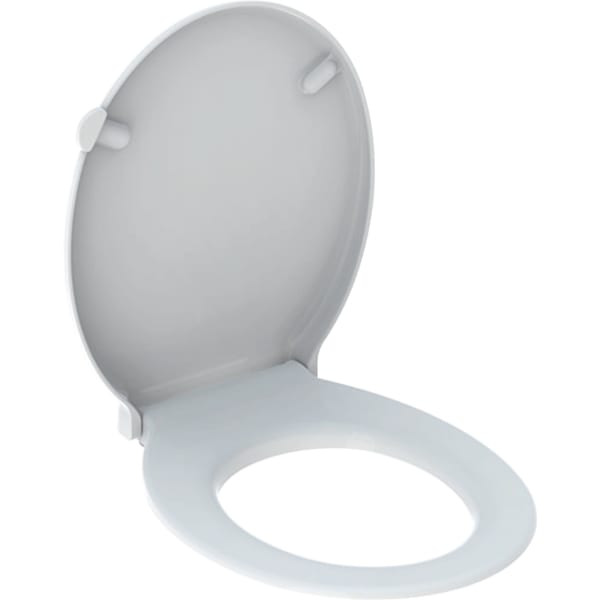 Geberit Renova Comfort WC-Sitz, barrierefrei antibakteriell, Bef. von oben., weiß Geberit Renova Comfort WC-Sitz, barrierefrei antibakteriell, Bef. von oben., weiß