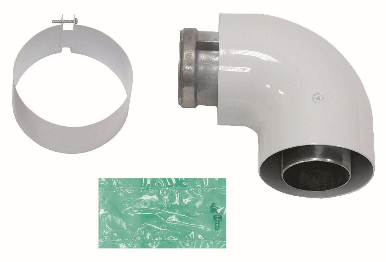 Vaillant Bogen 90 Grad turboTEC Luft-/Abgasführung, Alu, 60/100 mm