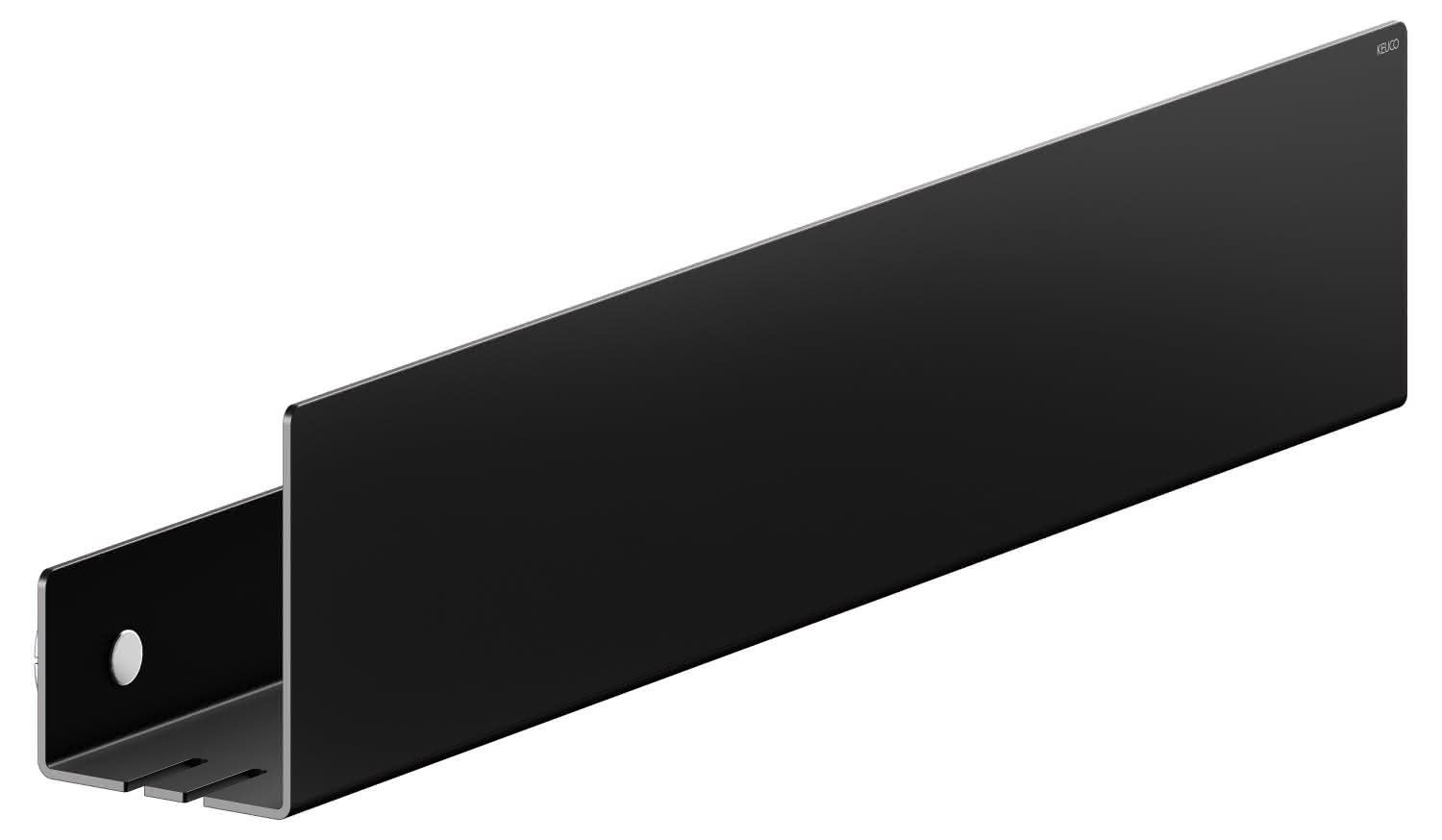 KEUCO Duschablage 24953 auf Maß, 400-600 x 120 x 90 mm, schwarzgrau