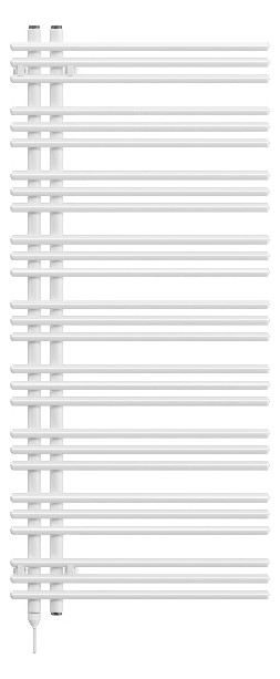 ZE Design-Heizkörper Yucca elektr. IHE YAZSR130060EAZD 1354x47x578 Black Matt