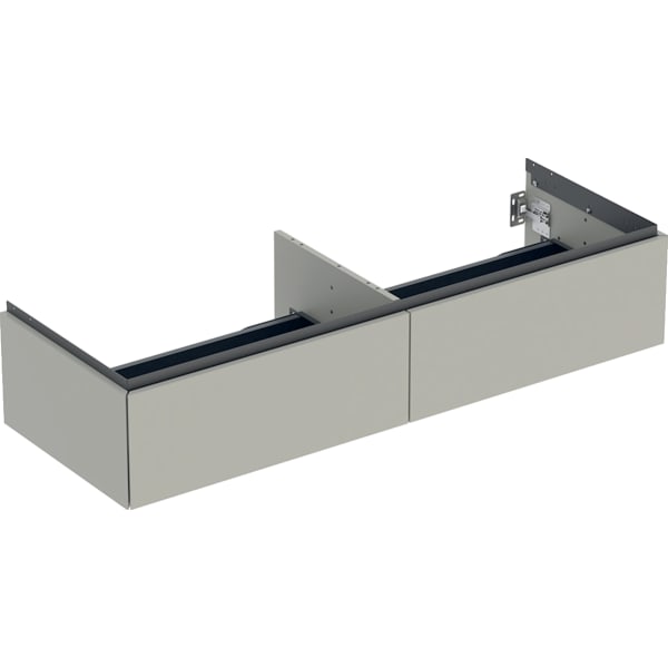 Geberit ONE Unterschrank für WT/-Platte 2 Schubl., 133,2x26,6x47cm, greige matt
