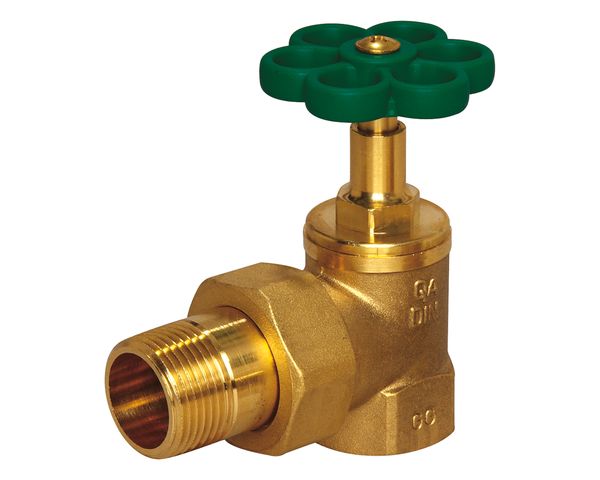 Flamco Geradsitzventil-Eckausführung DN20 3/4 IG x 3/4 AG - Tüllenverschraubung Flamco Geradsitzventil-Eckausführung DN20 3/4 IG x 3/4 AG - Tüllenverschraubung
