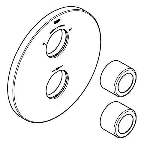 GROHE Rosette 47810 supersteel