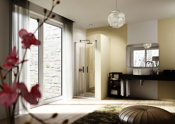 Hüppe Design elegance Pendeltür i.Nische 900x2000mm 8E1305 087 321 silber/klar