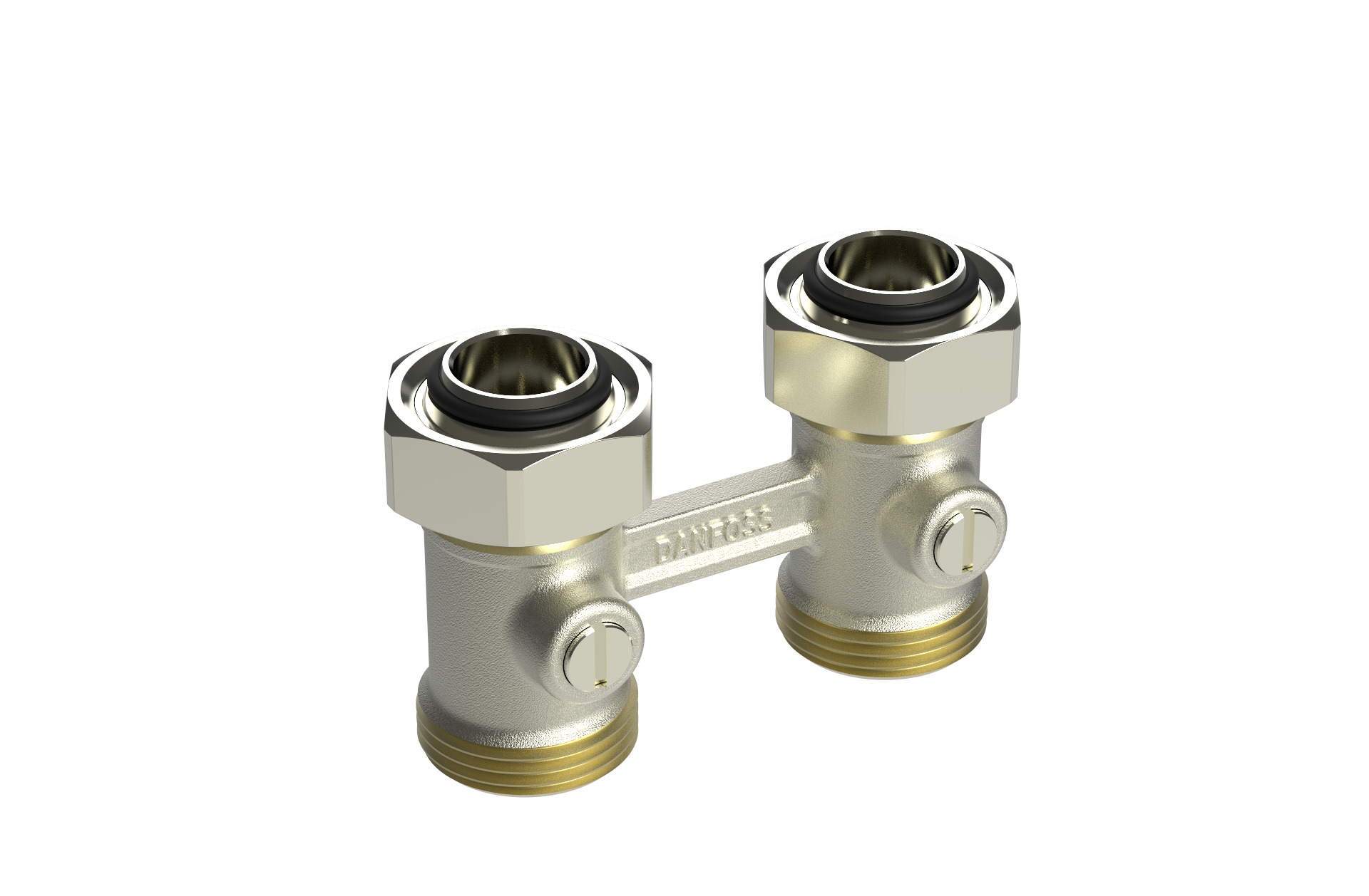 Danfoss Universalverschraubung RLV-KB für Ventil-HK, Heizk, G 3/4, Durchgang