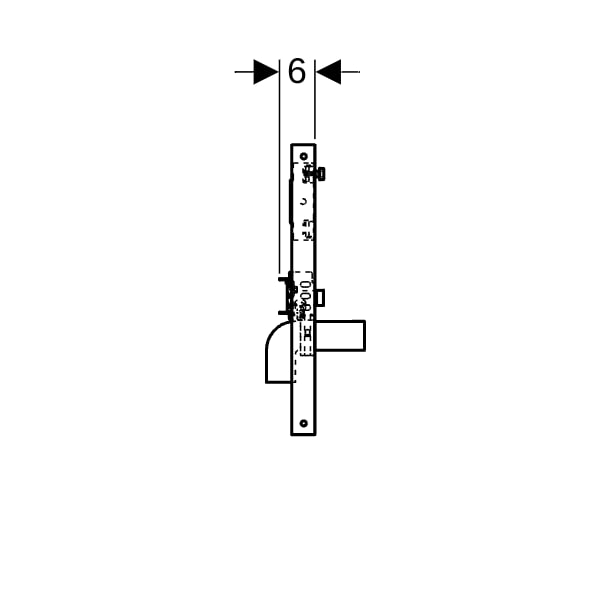 Geberit Duofix Traversenelement f. WT Standarmatur