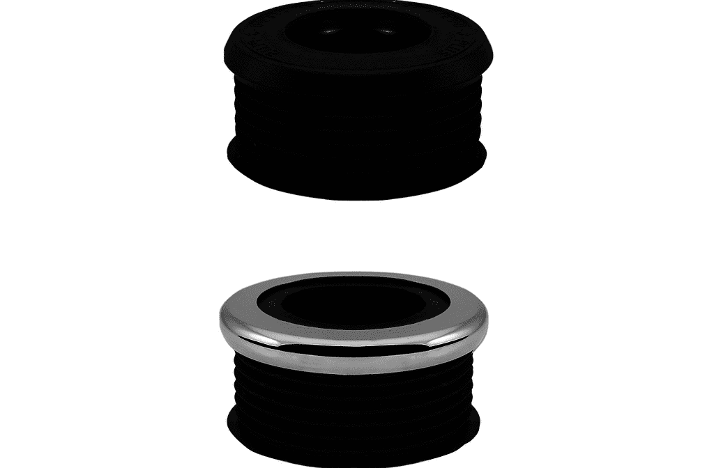 Euro-WC-Verbinder schwarz für 55 mm WC-Innenstutzen/Spülrohr 38-45 mm Euro-WC-Verbinder schwarz für 55 mm WC-Innenstutzen/Spülrohr 38-45 mm