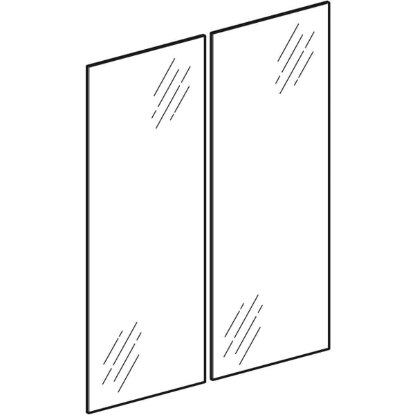 Geberit Set Türen für Option Basic für Spiegelschrank, Breite 50cm
