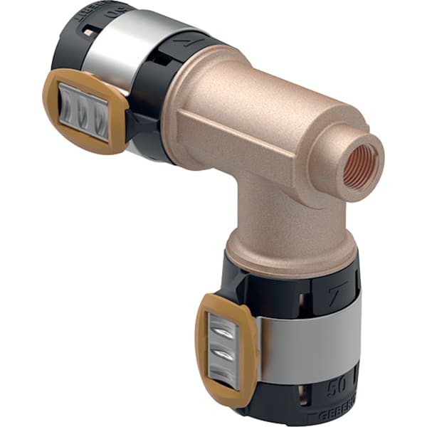 Geberit FlowFit T-Stück m. Innengewinde Seite Rg+ d50-50-Rp1/2