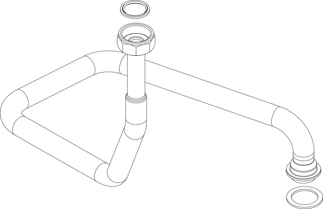BOSCH Ersatzteil TTNR: 87186500230 Gasrohr vertikal