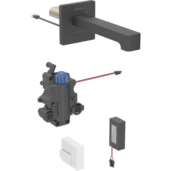 Geberit Brenta WT-Arm.,Wandmontage, Batterie f. UP-Funkt.Box Therm.Misch.,L:17cm, swm
