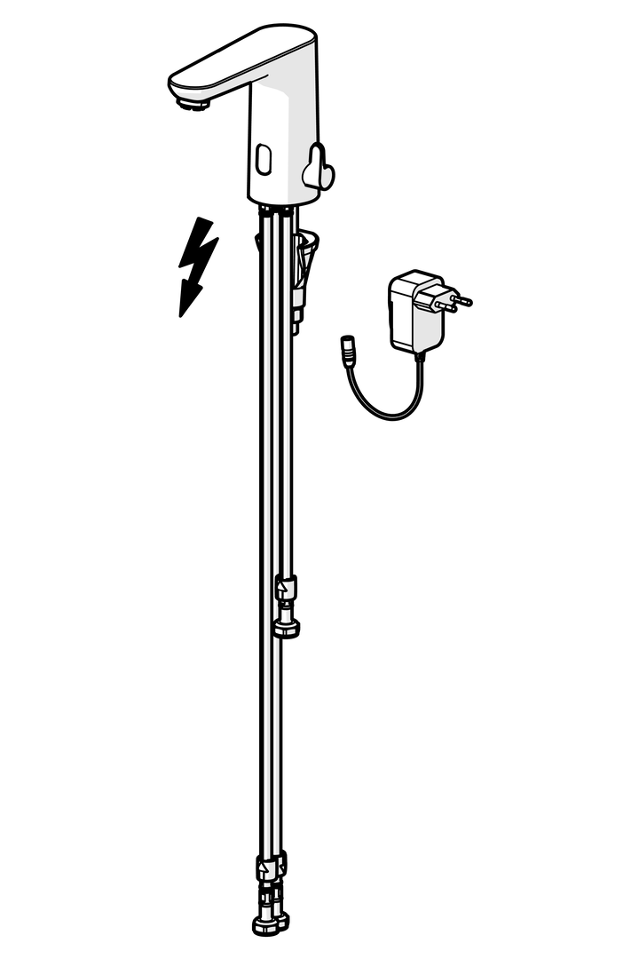 Hansa WT-Batt., ND, 230/9 V, Bluetooth HANSAELECTRA 9273 chr
