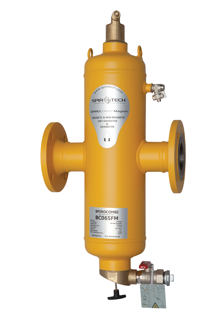 Spirotech Luft- u. Schlammabscheider SpiroCombi Magnet DN 150, Flansch, 10 bar, 110 Grad