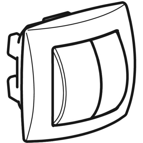 Geberit Handdrücker für 2-Mengen-Sp. zu WC-Strg. pneumatischer Sp-Ausl. weiß