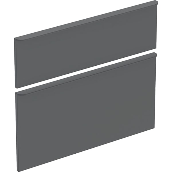 Geberit Schubladenfronten (2 St.) mit Griffe lava, zu SmyleS WTU B: 75cm