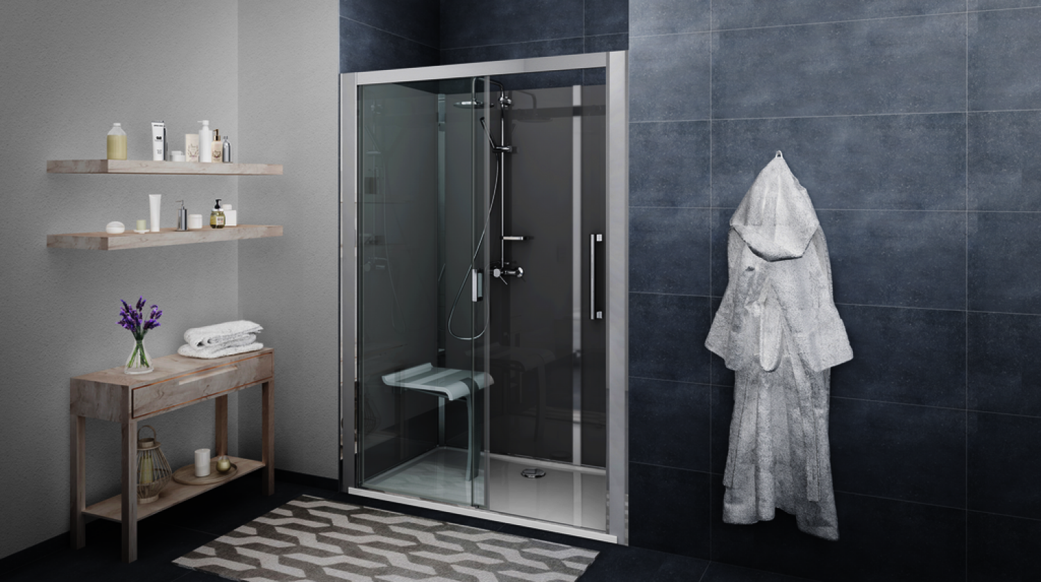 Roth Komplettdusche Vinata Comfort Ni Hoch weiß 1360x677 ESG Flow